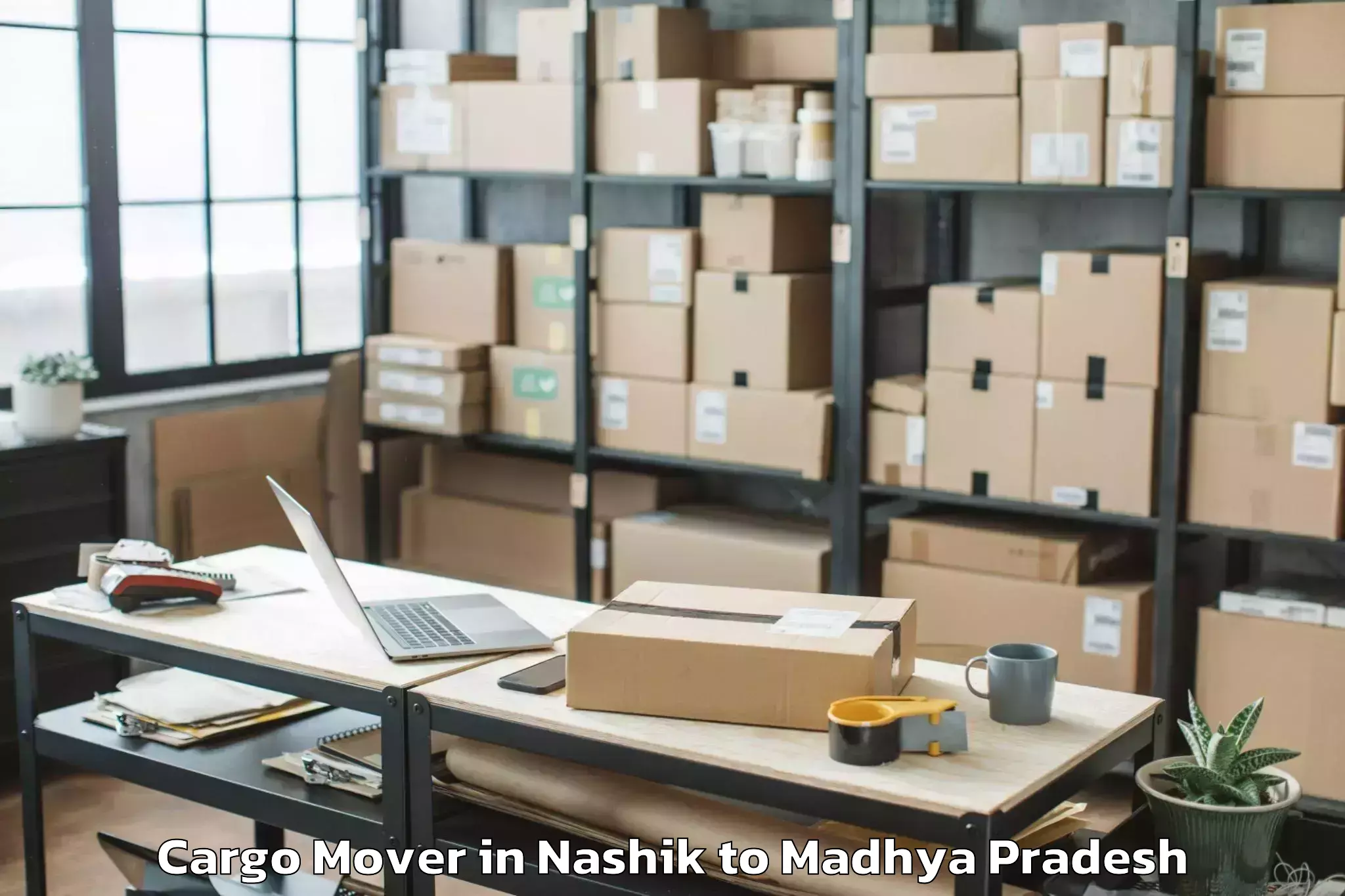 Reliable Nashik to Peoples University Bhopal Cargo Mover